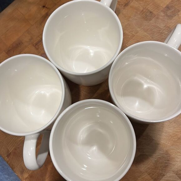 Food Network Creamy White Ceramic Stoneware Microwave Safe Mugs- 12 Oz - Picture 11 of 11